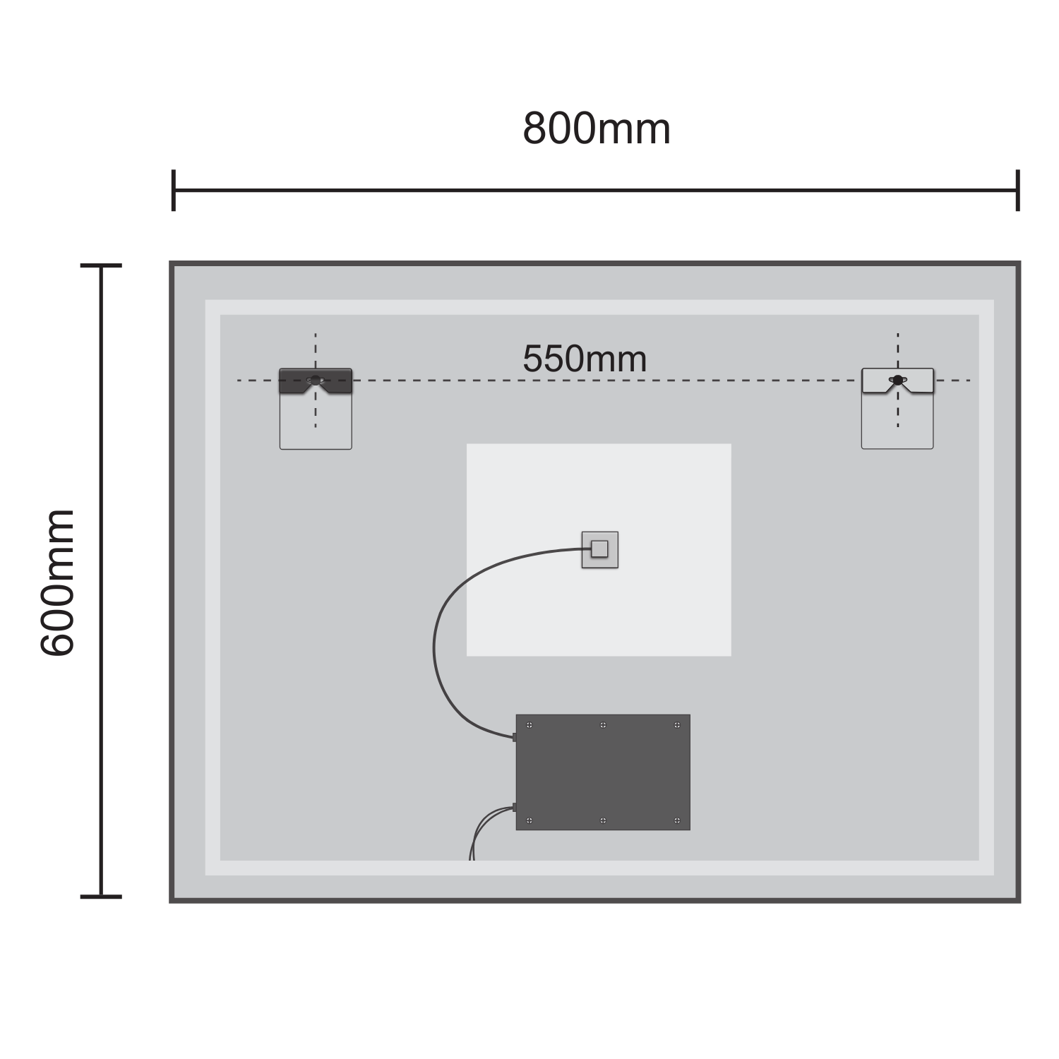 BORDEAUX - 80 x 60 cm