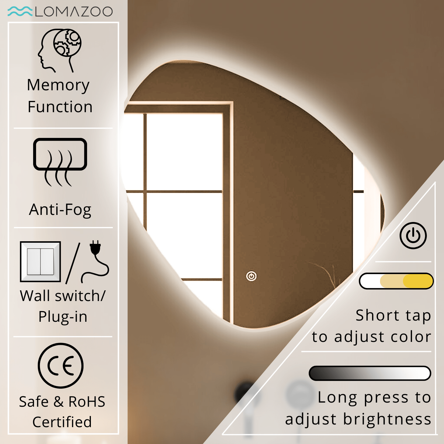 ZÜRICH 80 x 80 cm - lomazoo.com